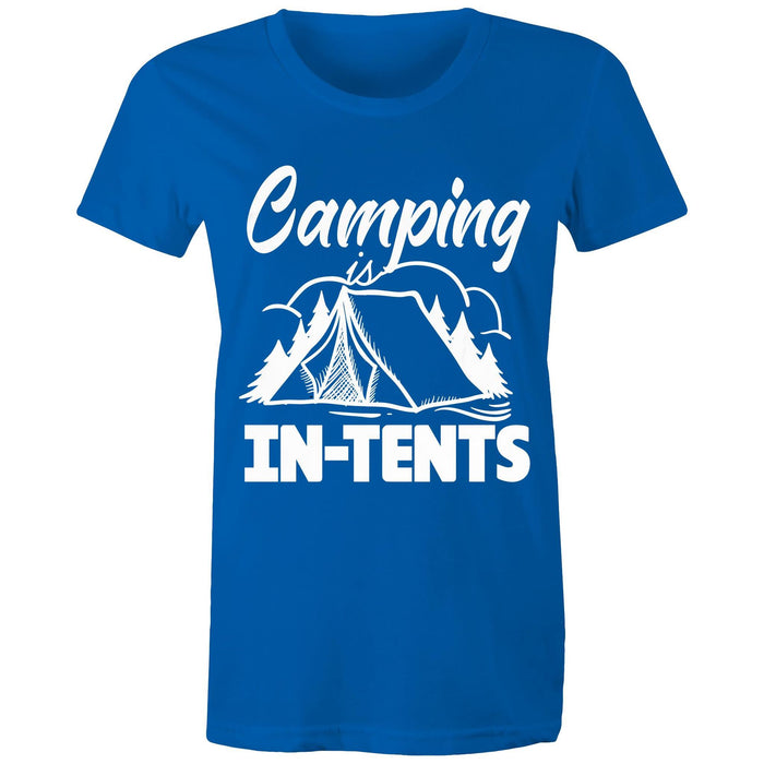 Camping is in-tents! - Women's T-Shirt