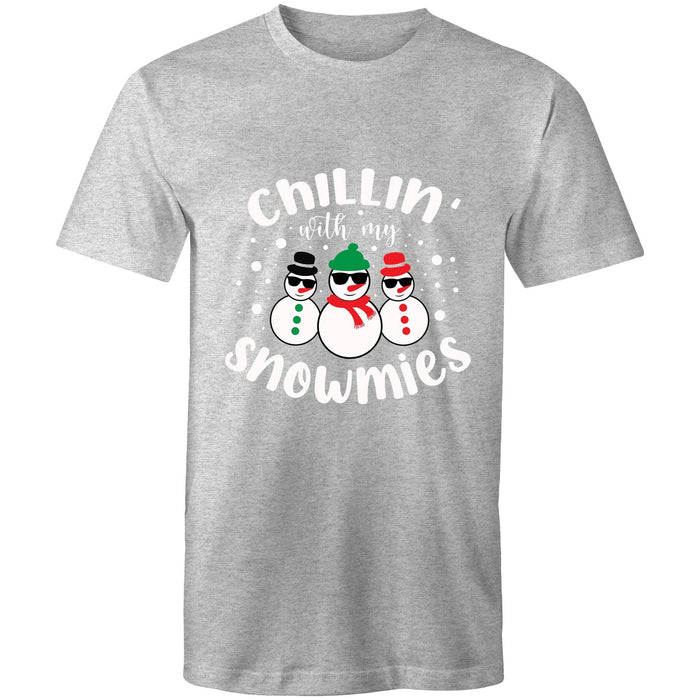 Chilling with my Snowmies!- Mens T-Shirt